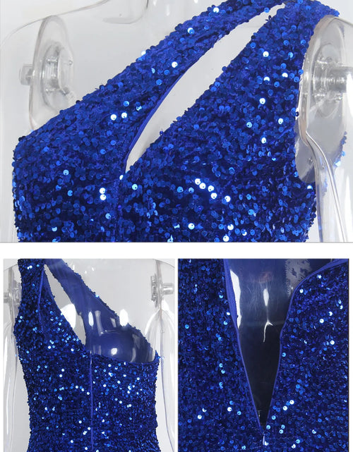 Load image into Gallery viewer, Show-Stopping: Sexy Cut-Out Sequin Bodycon Party Dress for Unforgettable Nights
