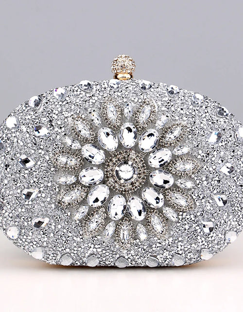 Load image into Gallery viewer, Luxury Diamond Crystal Clutch – Elegant Evening Bag for Weddings &amp; Parties
