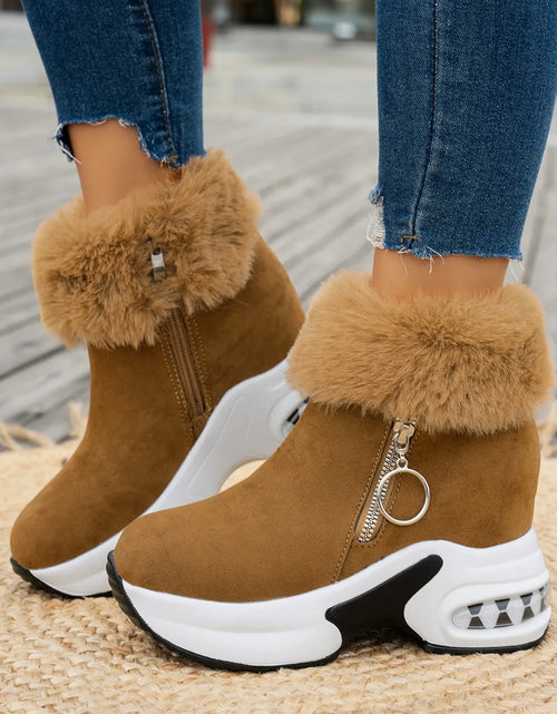 Load image into Gallery viewer, Cozy Luxe: Winter Warm Sneakers with Fluffy Comfort &amp; Style
