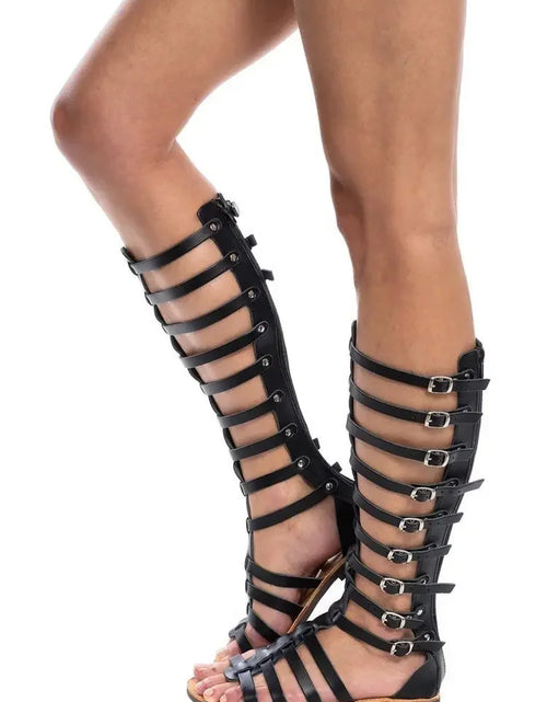 Load image into Gallery viewer, High-Top Roman Gladiator Sandals for Effortless Elegance Plus Size 43
