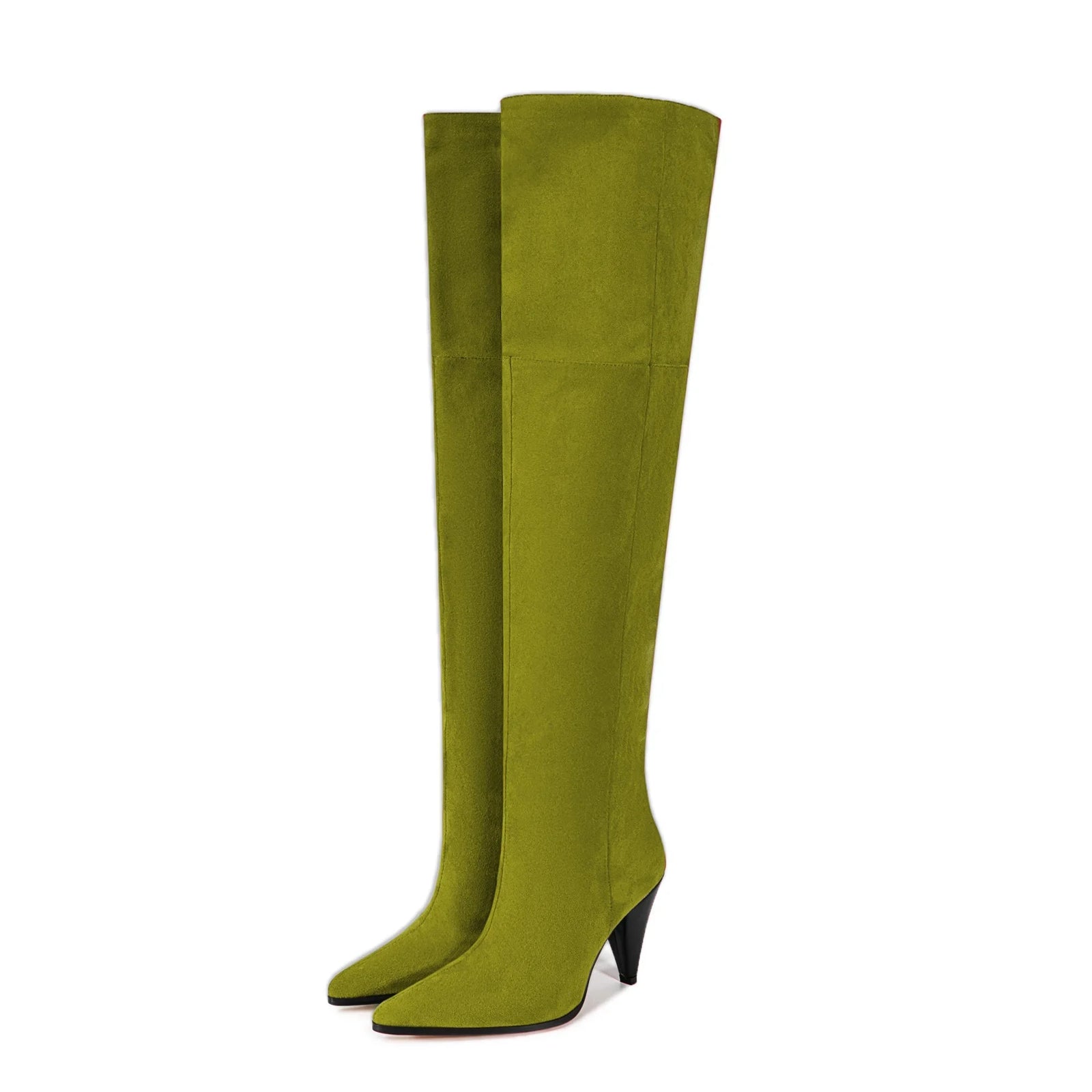 European & American Autumn/Winter Fashion Over-the-Knee High Heel Boots – Pointed Tapered Design