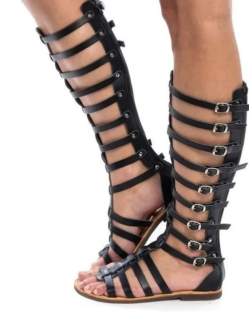 Load image into Gallery viewer, High-Top Roman Gladiator Sandals for Effortless Elegance Plus Size 43
