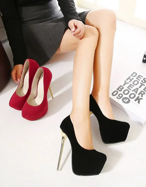 Load image into Gallery viewer, Step Into Luxury: High Heels Platform Pumps for Unmatched Elegance and Comfort
