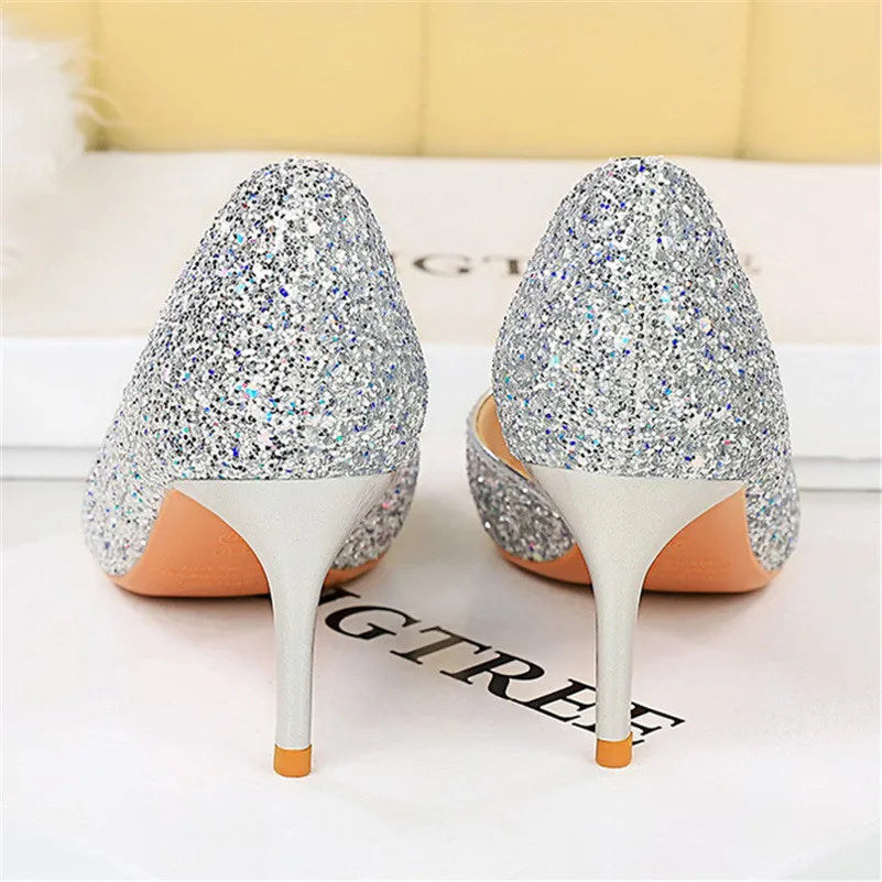 Elegant Sparkly Sequin Stiletto Pumps – Perfect Party Heels