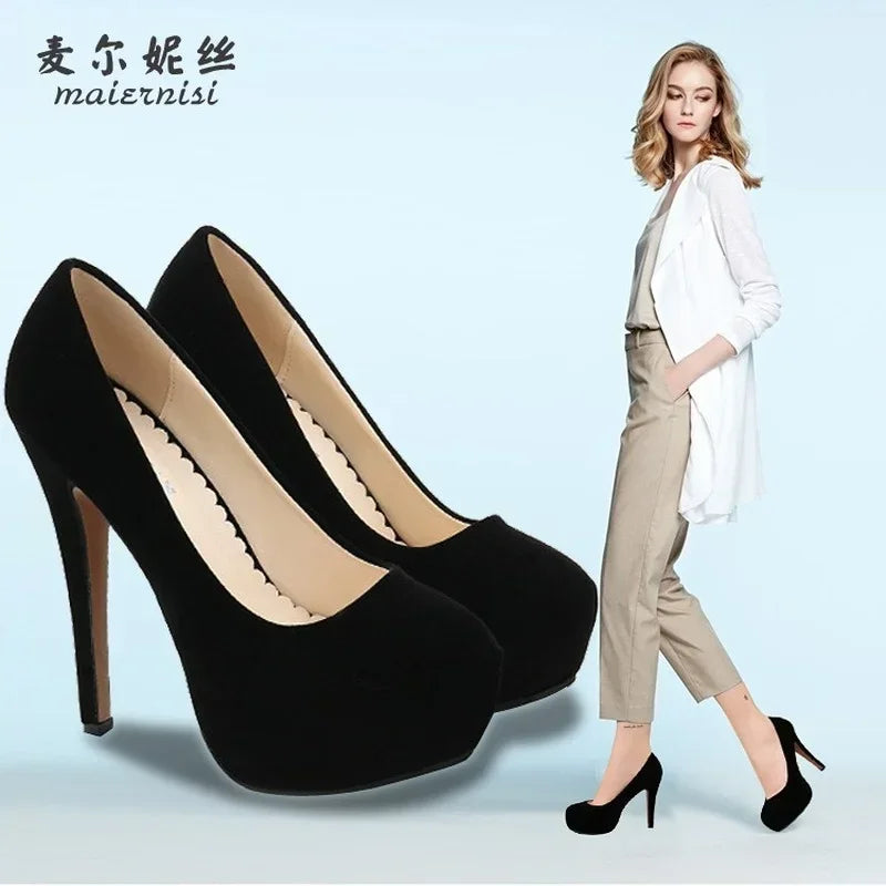 Elevate Your Elegance: 14cm Platform Pumps for Stunning Height and Style