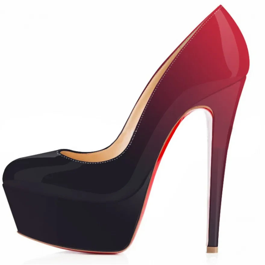 Dare to Shine: 14cm Platform Stiletto Heels for Unisex Confidence