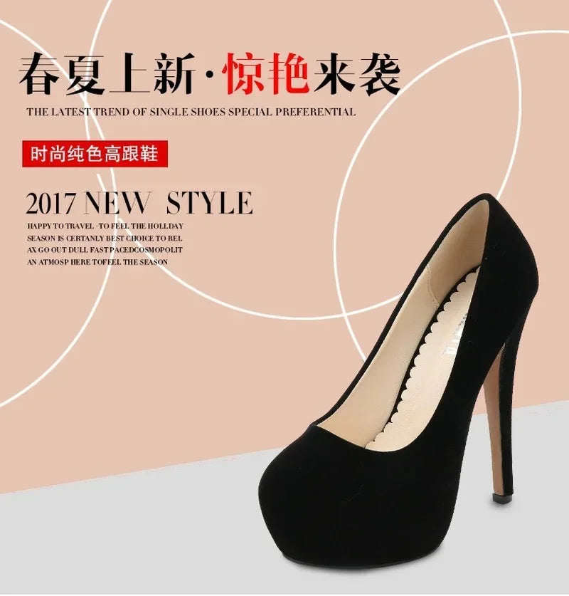 Elevate Your Elegance: 14cm Platform Pumps for Stunning Height and Style