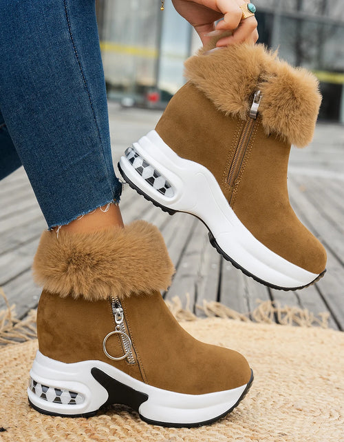 Load image into Gallery viewer, Cozy Luxe: Winter Warm Sneakers with Fluffy Comfort &amp; Style
