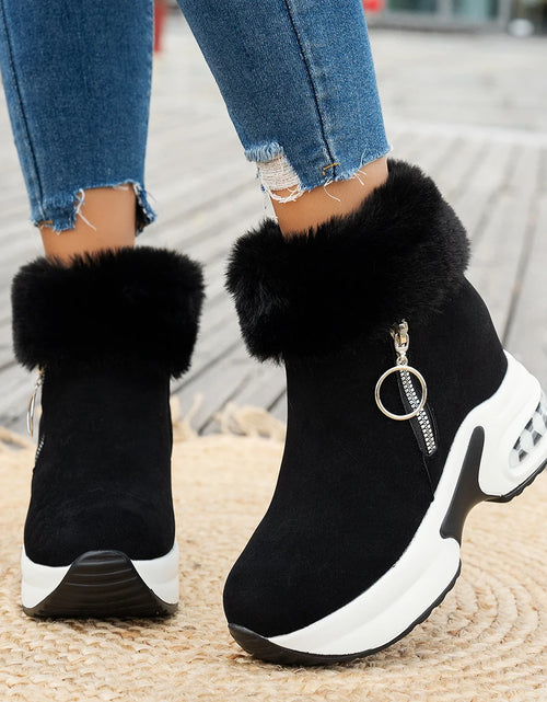 Load image into Gallery viewer, Cozy Luxe: Winter Warm Sneakers with Fluffy Comfort &amp; Style
