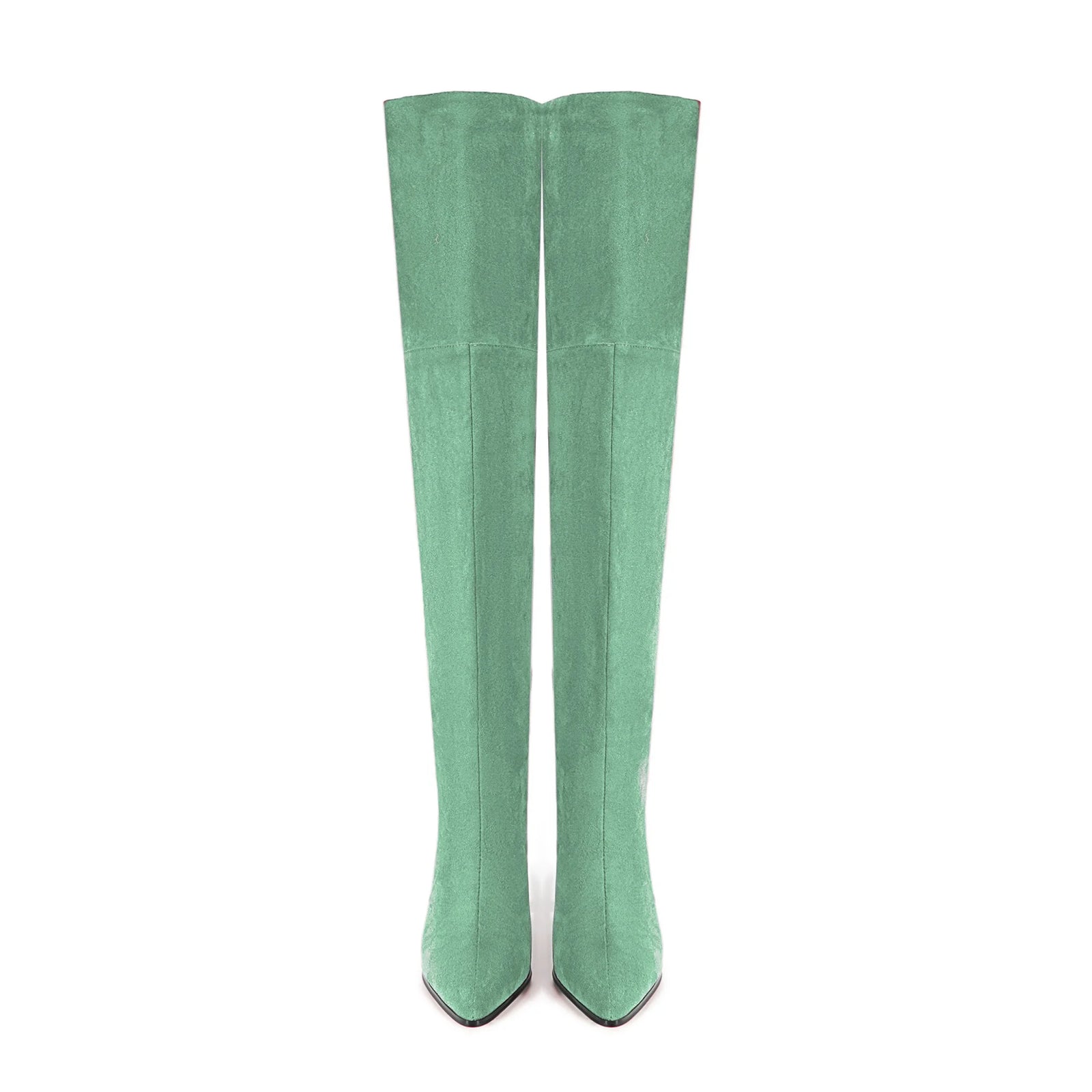 European and American Style Suede Tapered and Comfortable Sleeve Straight Over Knee Long Boots for Women's Fashion Runway Boots