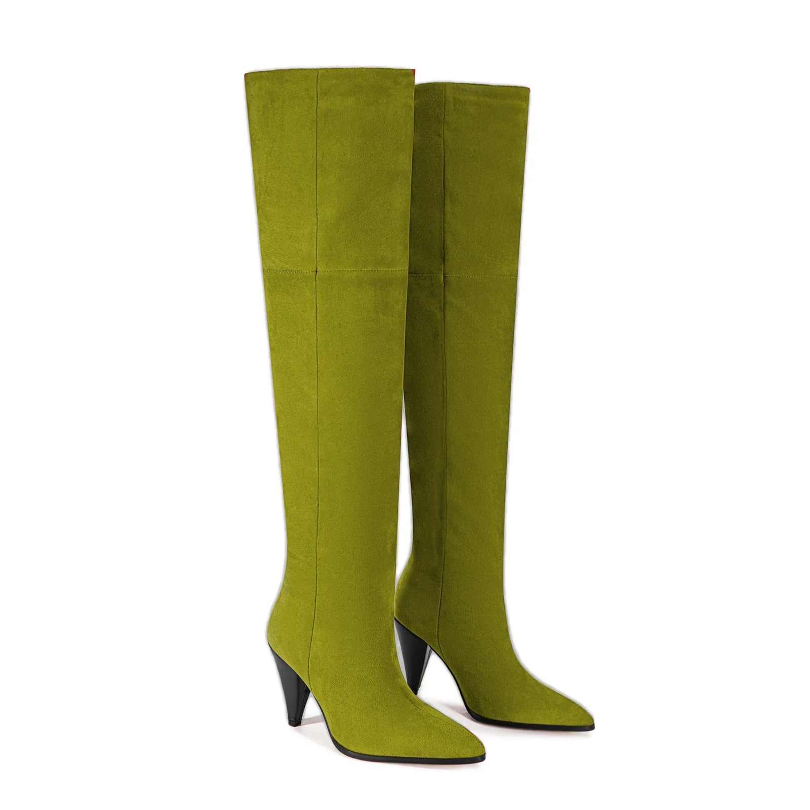 European & American Autumn/Winter Fashion Over-the-Knee High Heel Boots – Pointed Tapered Design