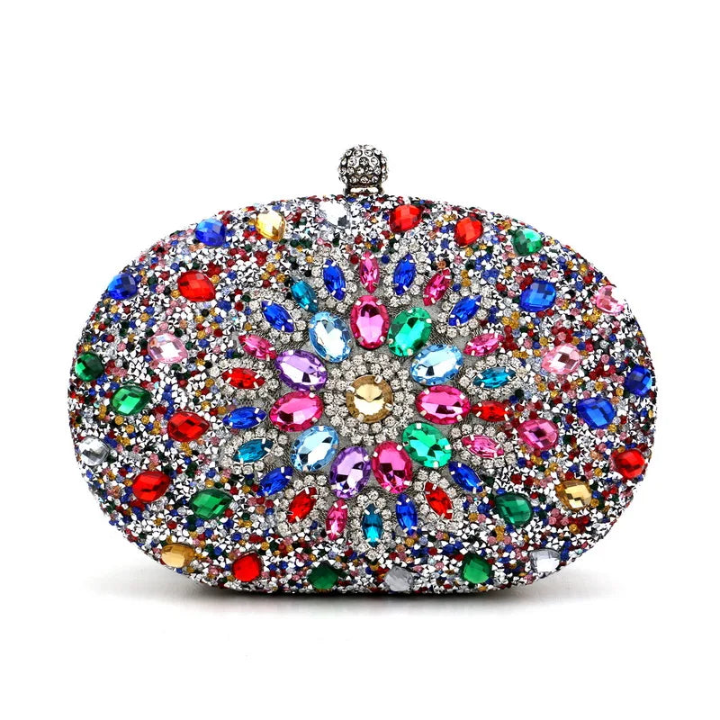 Luxury Diamond Crystal Clutch – Elegant Evening Bag for Weddings & Parties