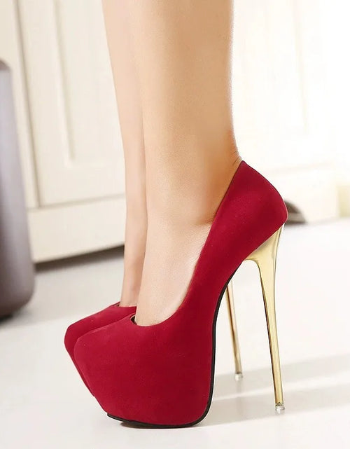 Load image into Gallery viewer, Step Into Luxury: High Heels Platform Pumps for Unmatched Elegance and Comfort
