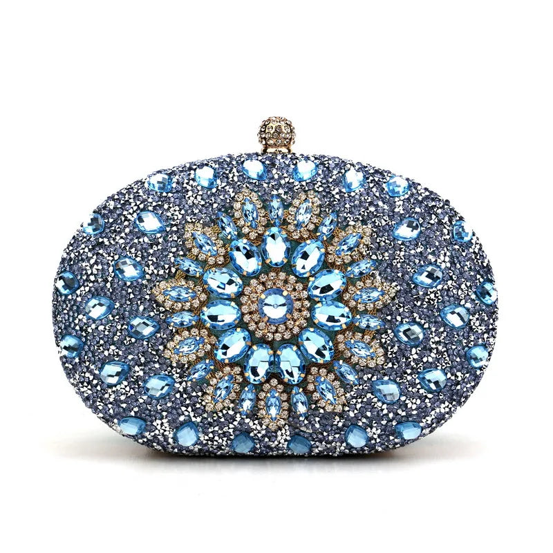 Luxury Diamond Crystal Clutch – Elegant Evening Bag for Weddings & Parties