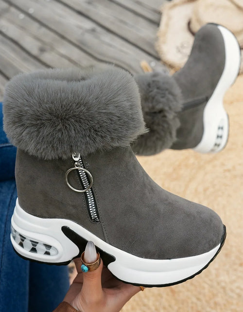 Load image into Gallery viewer, Cozy Luxe: Winter Warm Sneakers with Fluffy Comfort &amp; Style
