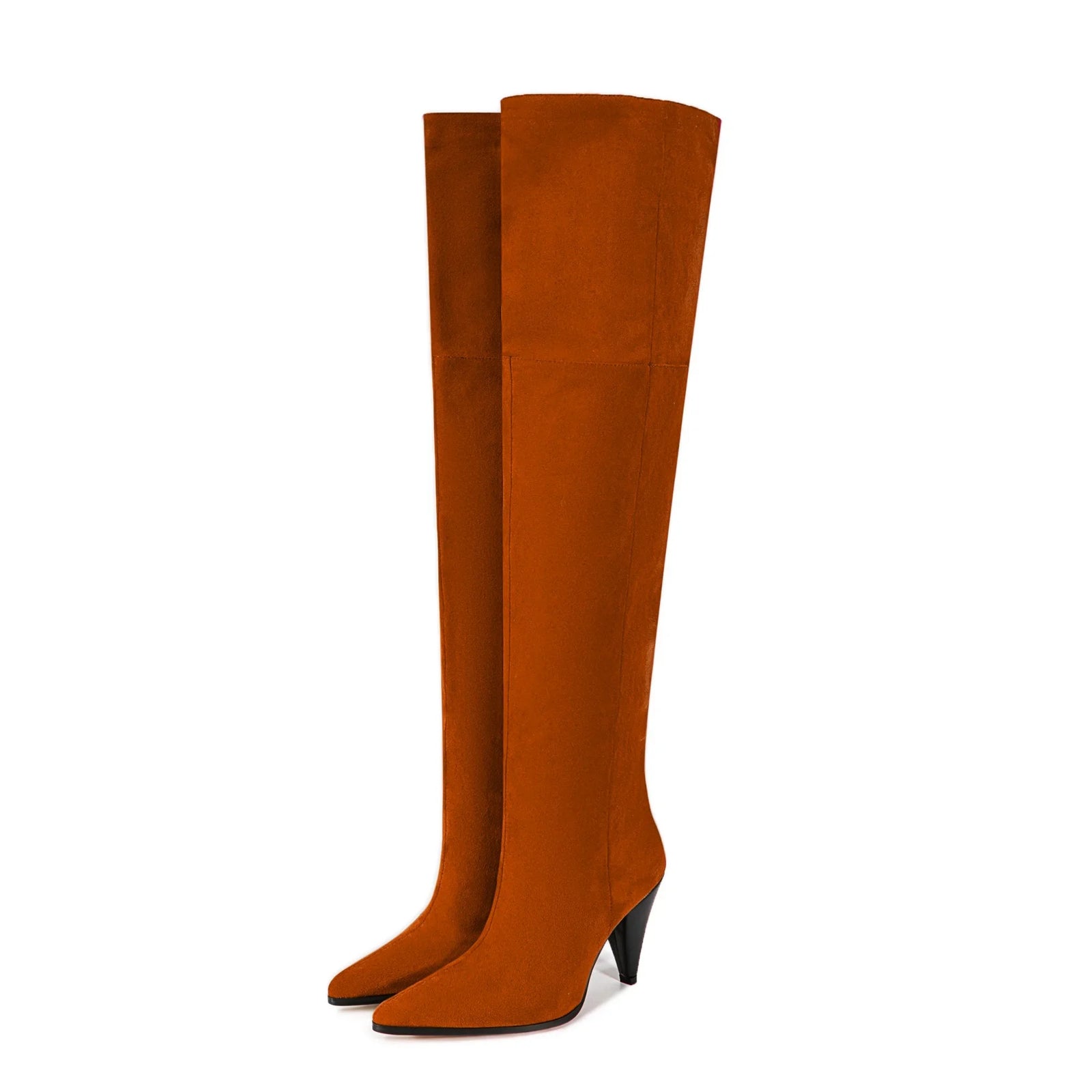 European & American Autumn/Winter Fashion Over-the-Knee High Heel Boots – Pointed Tapered Design