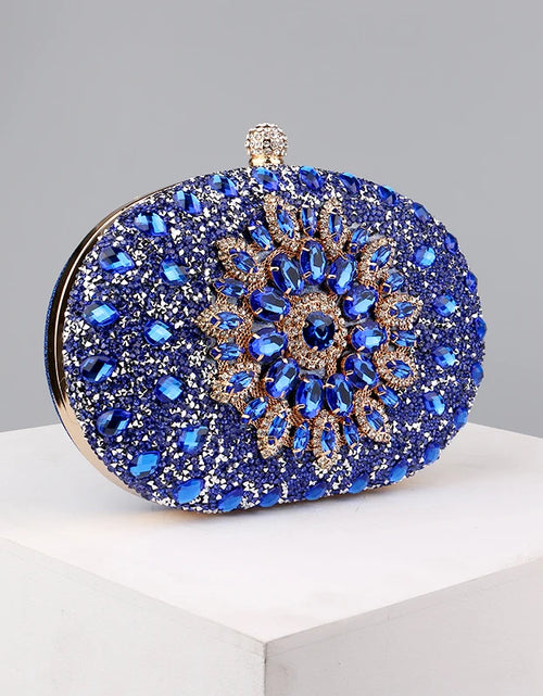 Load image into Gallery viewer, Luxury Diamond Crystal Clutch – Elegant Evening Bag for Weddings &amp; Parties
