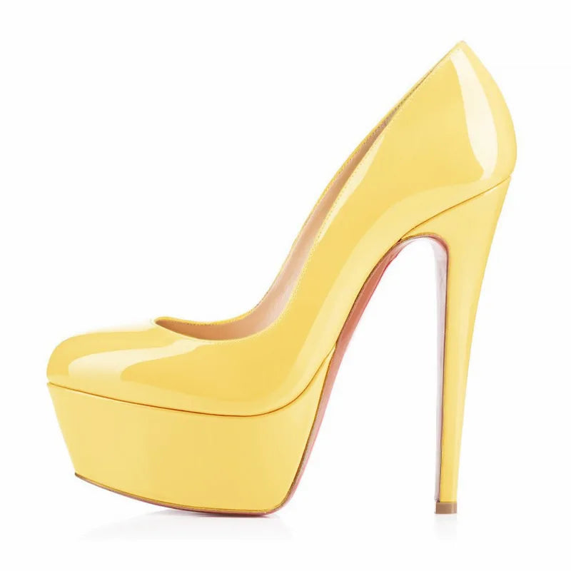 Dare to Shine: 14cm Platform Stiletto Heels for Unisex Confidence