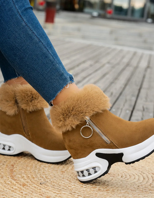 Load image into Gallery viewer, Cozy Luxe: Winter Warm Sneakers with Fluffy Comfort &amp; Style
