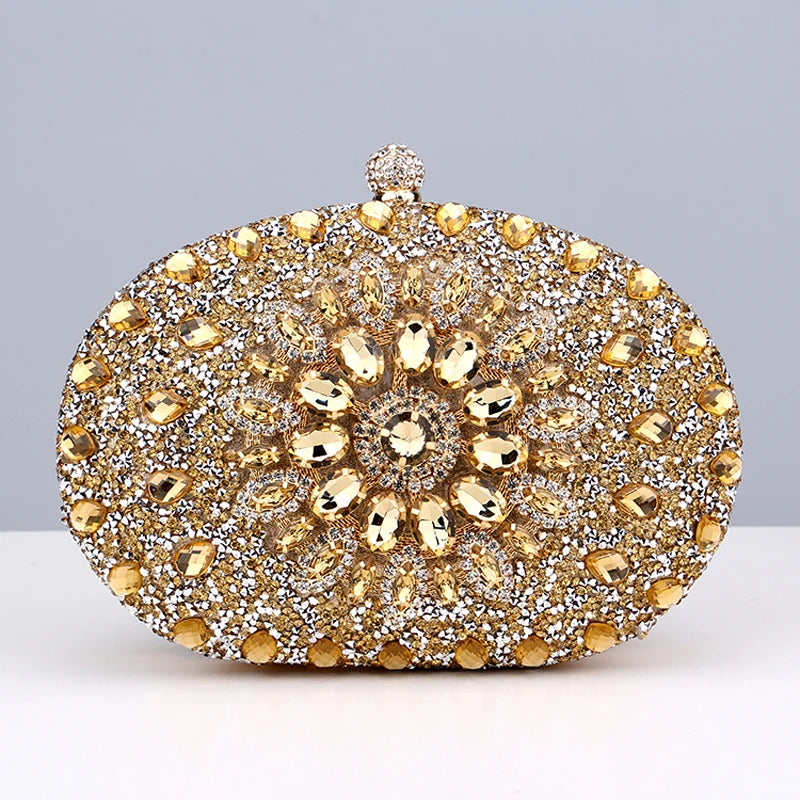 Luxury Diamond Crystal Clutch – Elegant Evening Bag for Weddings & Parties