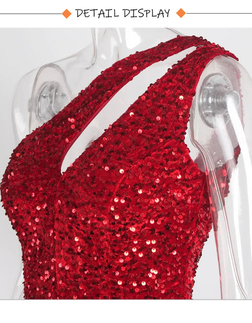 Load image into Gallery viewer, Show-Stopping: Sexy Cut-Out Sequin Bodycon Party Dress for Unforgettable Nights
