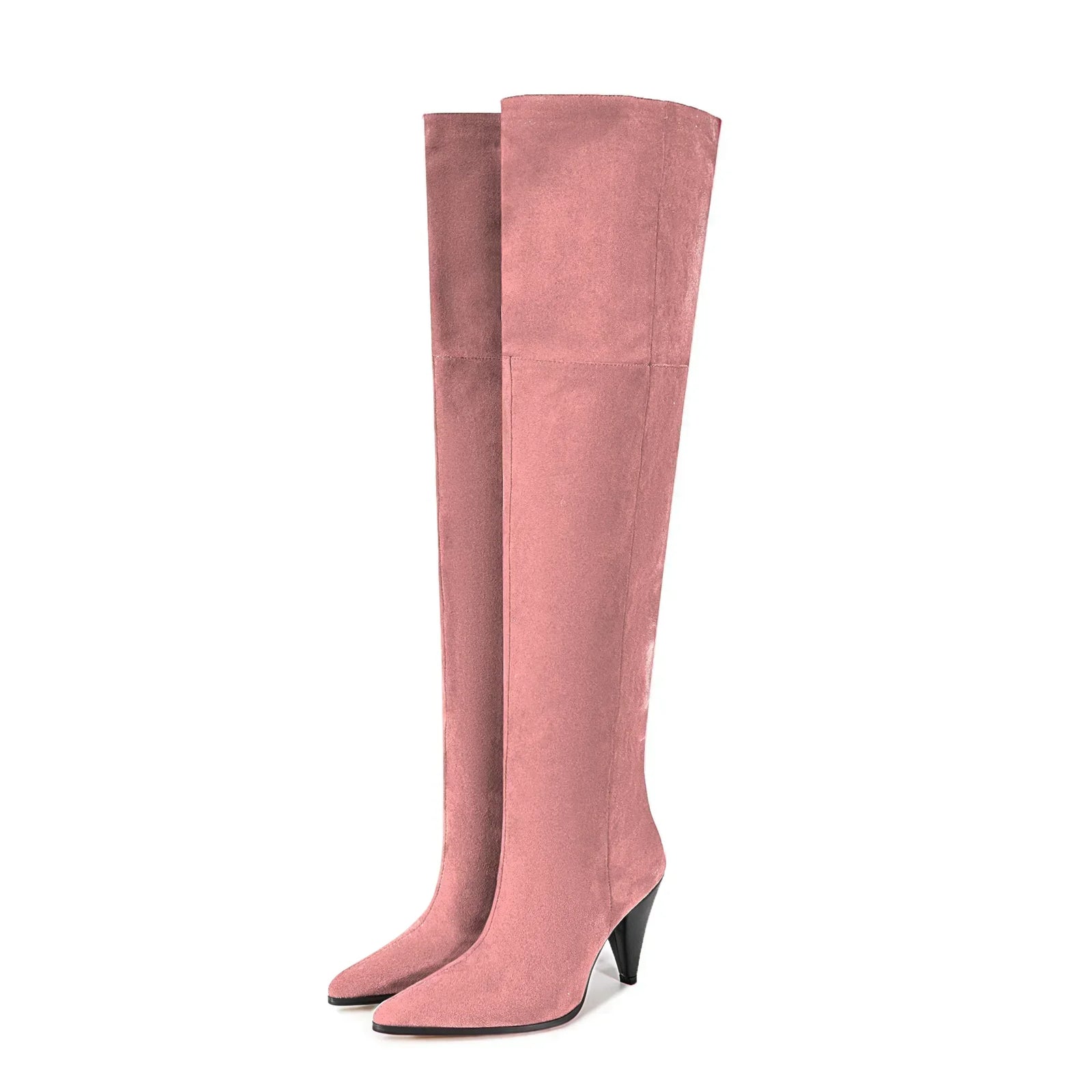 European & American Autumn/Winter Fashion Over-the-Knee High Heel Boots – Pointed Tapered Design