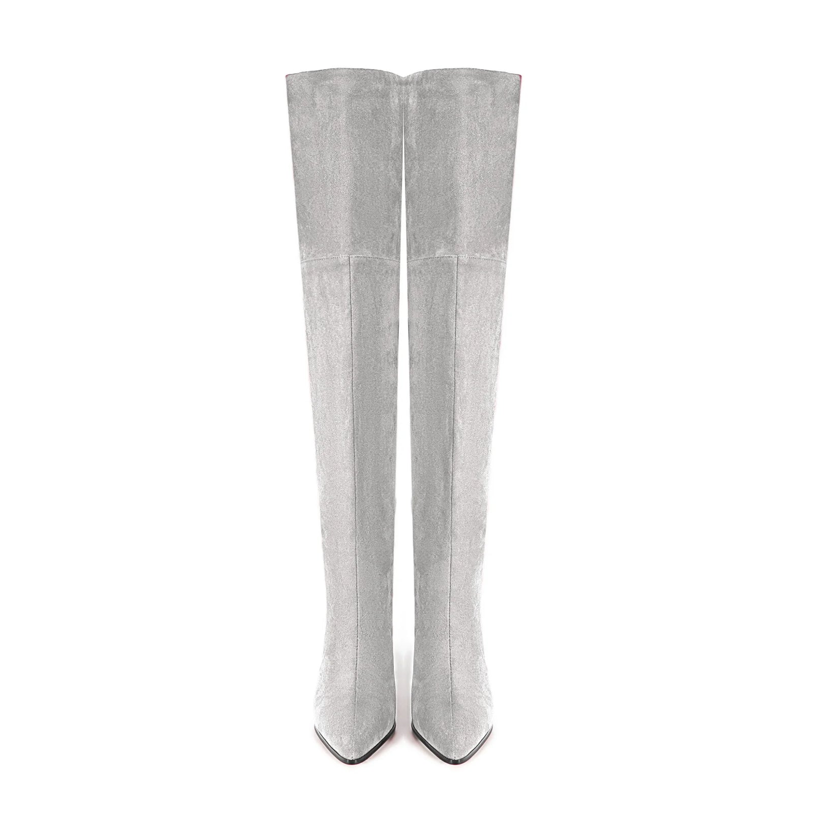 European and American Style Suede Tapered and Comfortable Sleeve Straight Over Knee Long Boots for Women's Fashion Runway Boots