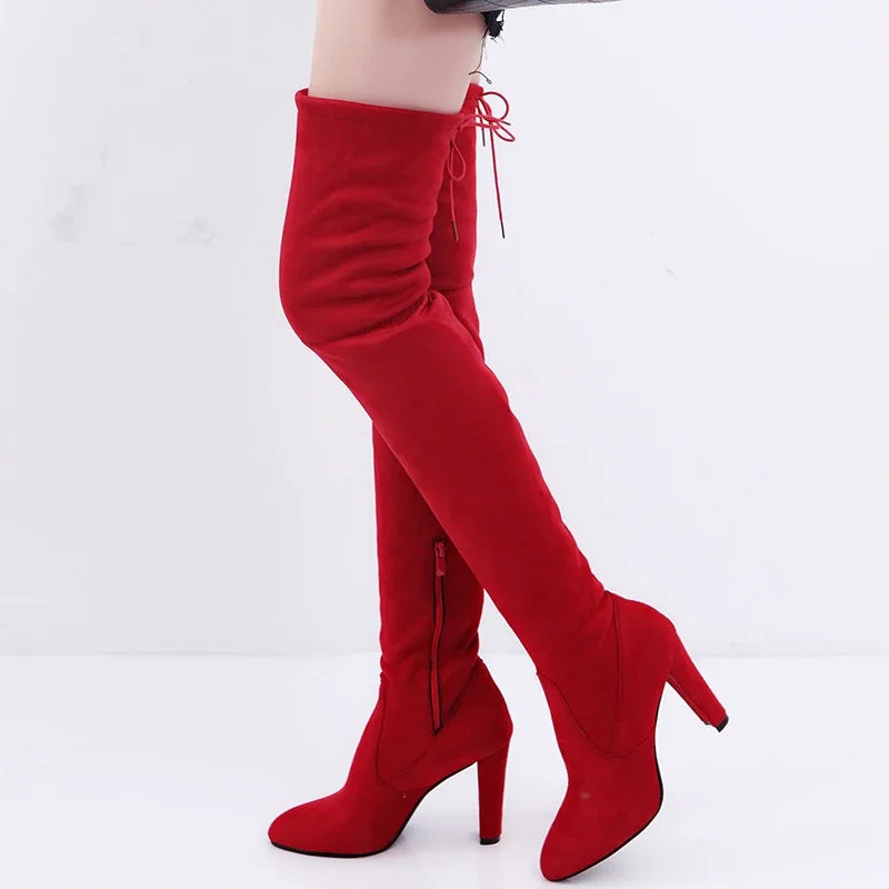 Bold & Beautiful: Retro Platform Over-The-Knee Boots for Fall & Winter