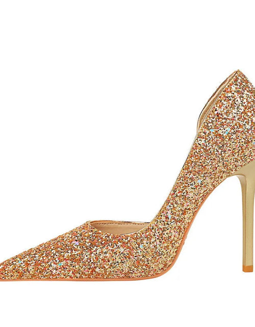 Load image into Gallery viewer, Elegant Sparkly Sequin Stiletto Pumps – Perfect Party Heels
