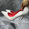 White 12cm Heel 1