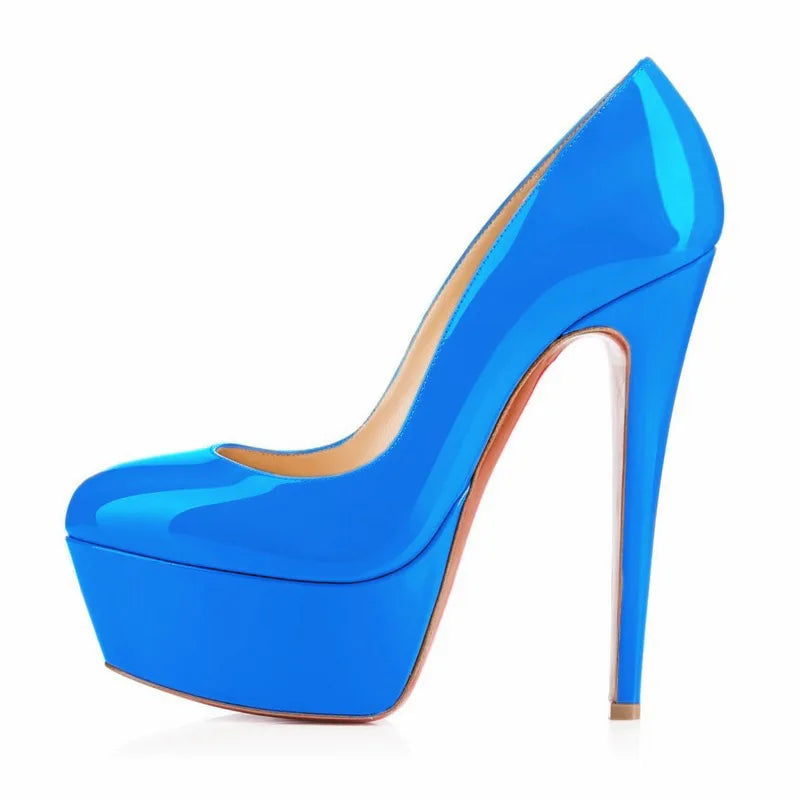 Dare to Shine: 14cm Platform Stiletto Heels for Unisex Confidence