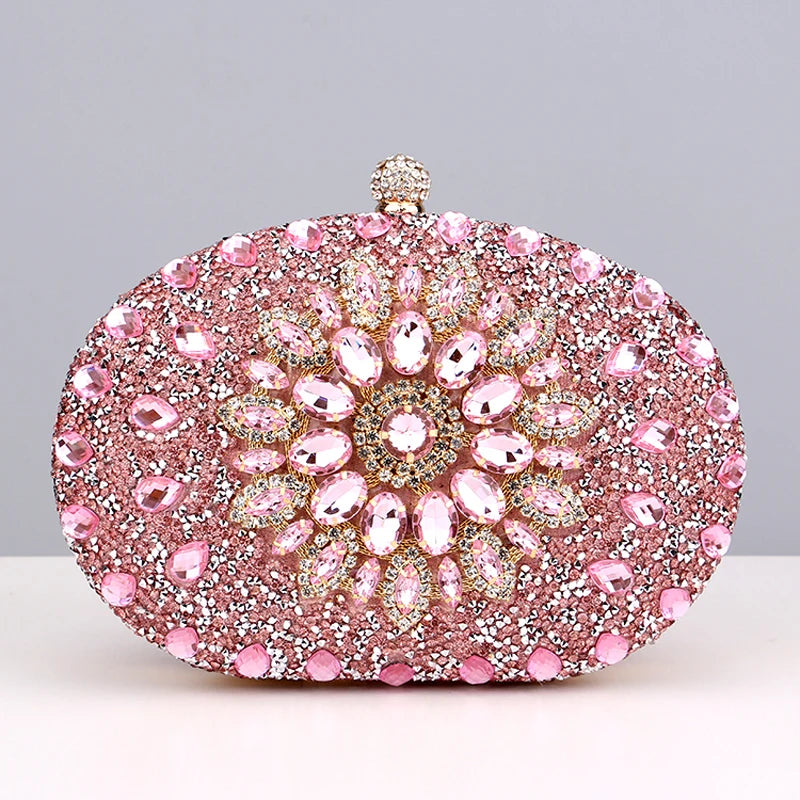 Luxury Diamond Crystal Clutch – Elegant Evening Bag for Weddings & Parties