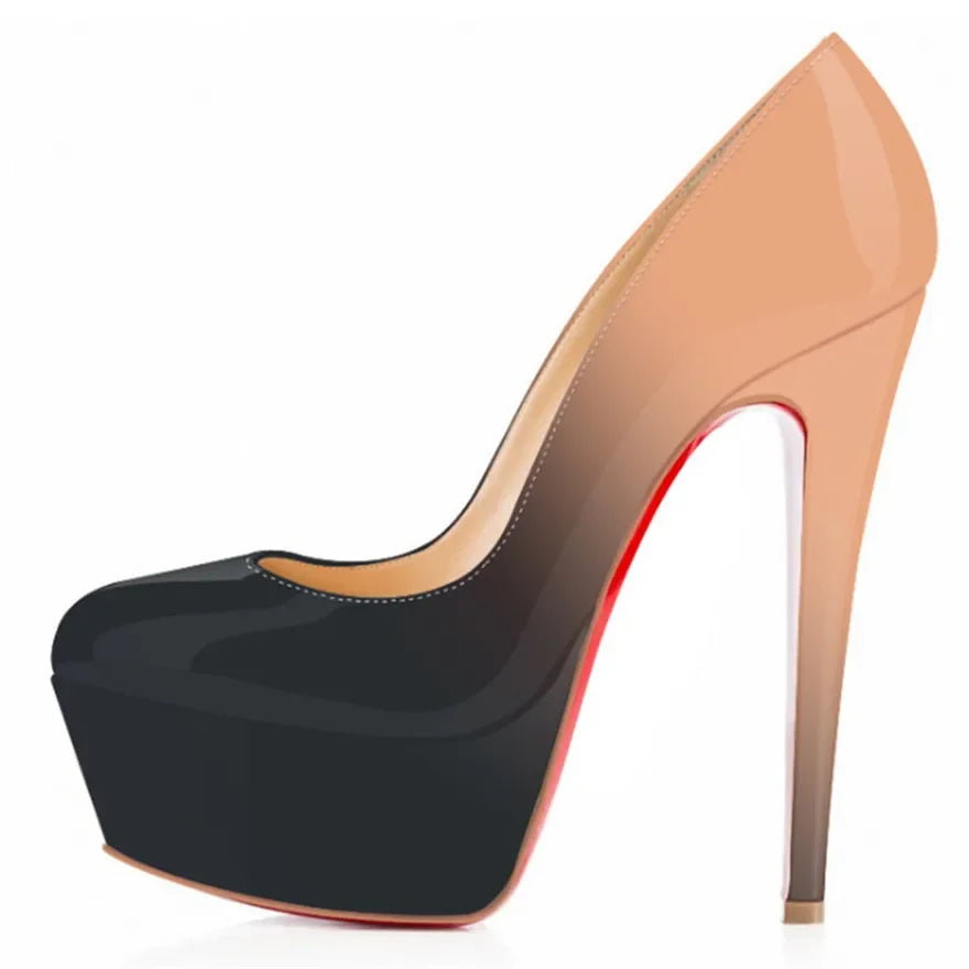 Dare to Shine: 14cm Platform Stiletto Heels for Unisex Confidence