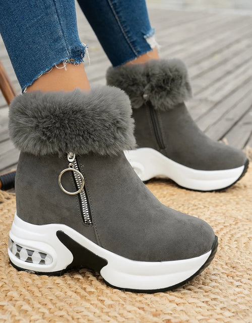 Load image into Gallery viewer, Cozy Luxe: Winter Warm Sneakers with Fluffy Comfort &amp; Style
