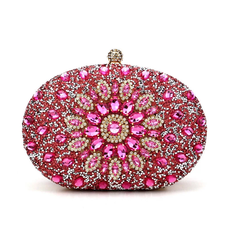 Luxury Diamond Crystal Clutch – Elegant Evening Bag for Weddings & Parties