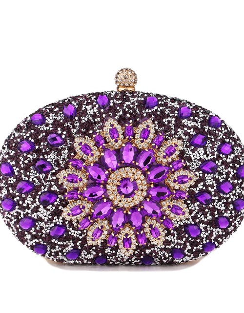 Load image into Gallery viewer, Luxury Diamond Crystal Clutch – Elegant Evening Bag for Weddings &amp; Parties
