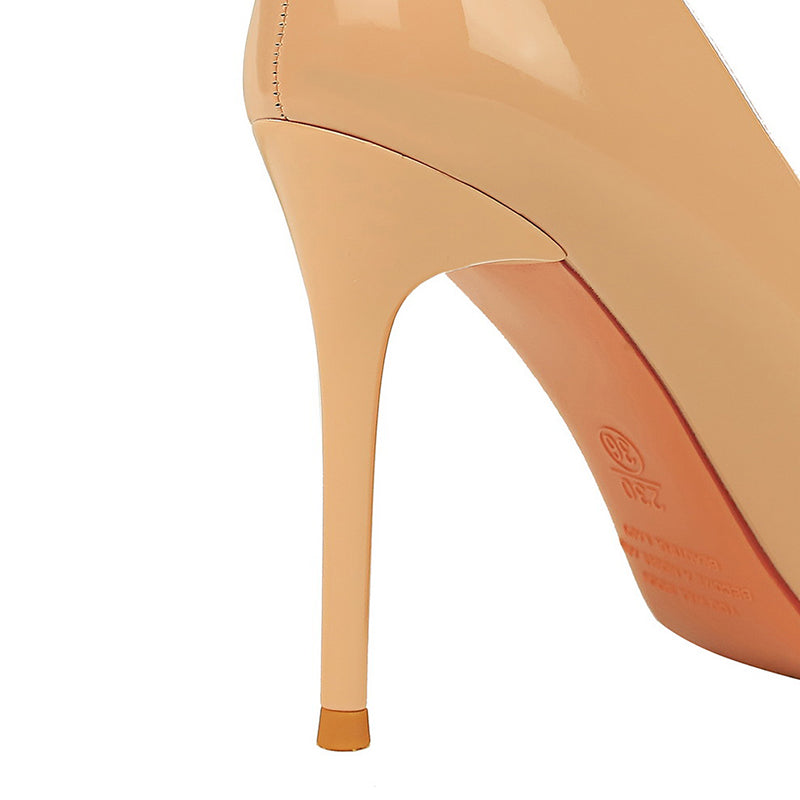 Timeless Elegance: 9.5cm Glossy Stiletto Heels for Every Occasion