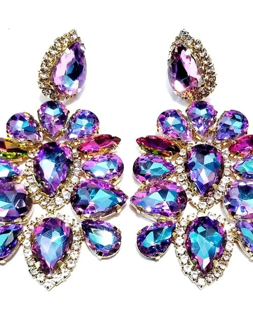 Load image into Gallery viewer, Luxury Chandelier Rhinestone Drop Earrings – Elegant Gift for Women
