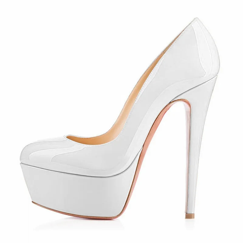 Dare to Shine: 14cm Platform Stiletto Heels for Unisex Confidence