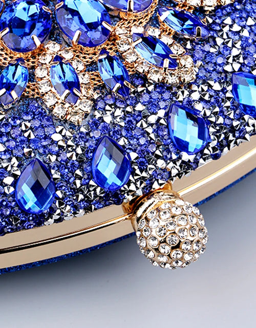 Load image into Gallery viewer, Luxury Diamond Crystal Clutch – Elegant Evening Bag for Weddings &amp; Parties
