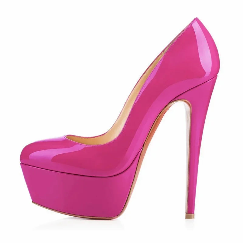 Dare to Shine: 14cm Platform Stiletto Heels for Unisex Confidence