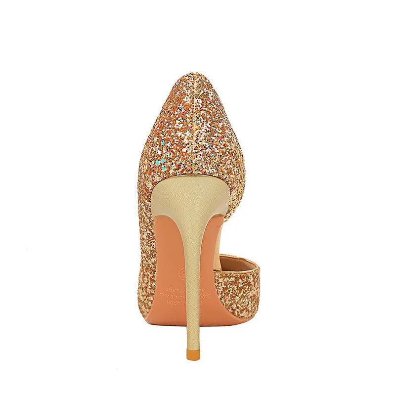 Elegant Sparkly Sequin Stiletto Pumps – Perfect Party Heels