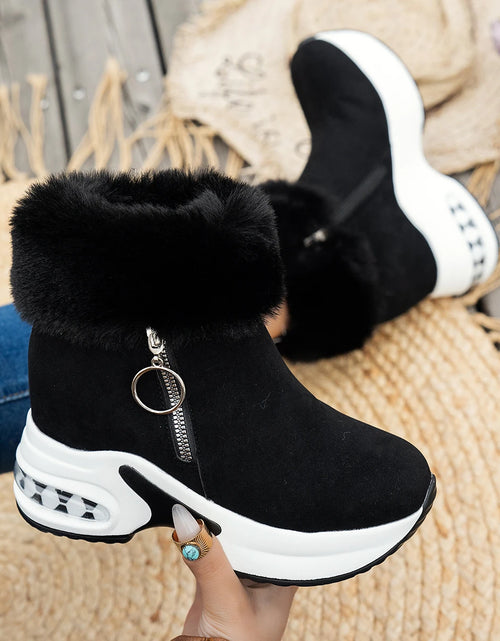 Load image into Gallery viewer, Cozy Luxe: Winter Warm Sneakers with Fluffy Comfort &amp; Style
