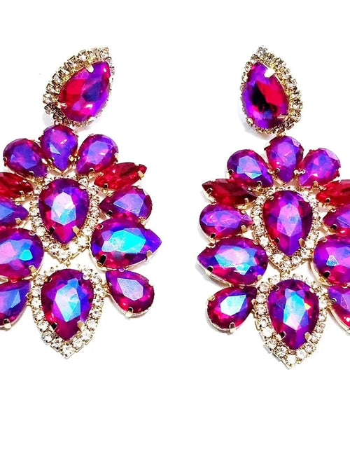 Load image into Gallery viewer, Luxury Chandelier Rhinestone Drop Earrings – Elegant Gift for Women
