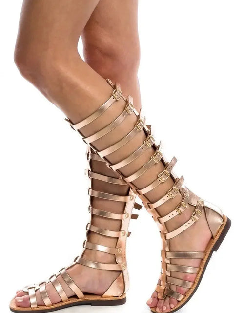 Load image into Gallery viewer, High-Top Roman Gladiator Sandals for Effortless Elegance Plus Size 43
