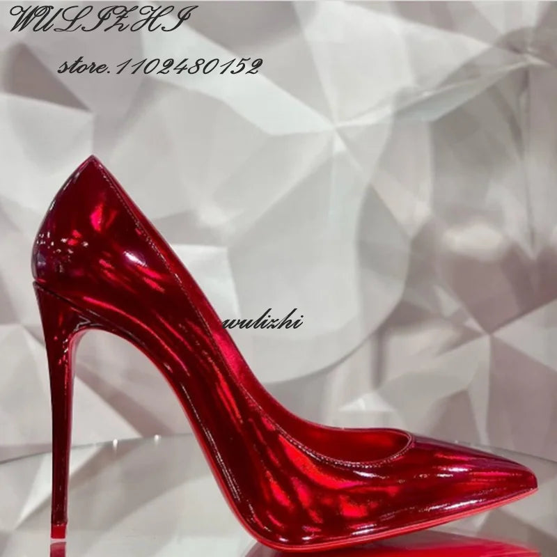 Red Shiny Mirror Heels: The Ultimate Statement for Bold Elegance