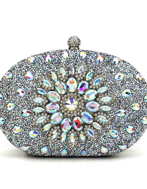 Load image into Gallery viewer, Luxury Diamond Crystal Clutch – Elegant Evening Bag for Weddings &amp; Parties
