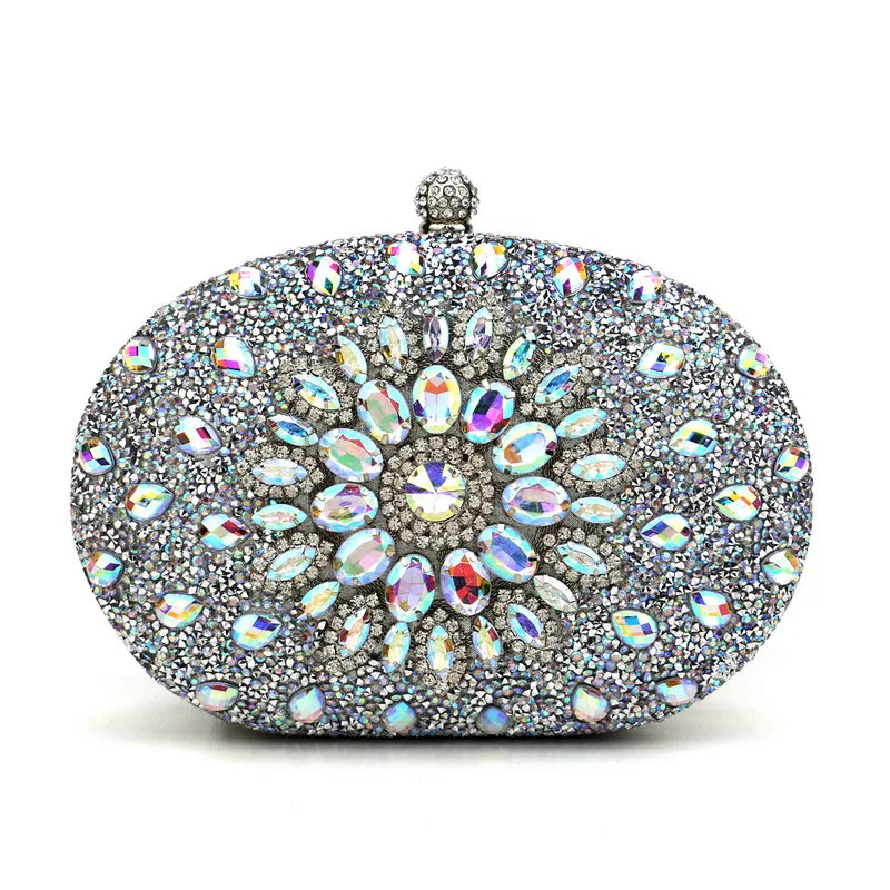 Luxury Diamond Crystal Clutch – Elegant Evening Bag for Weddings & Parties